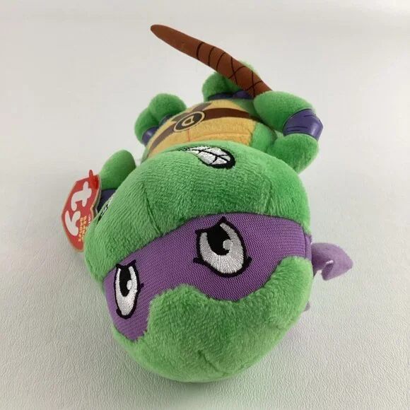 Ty Teenage Mutant Ninja Turtles Donatello 6" Plush Stuffed Donnie 2017 with Tags - Picture 6 of 6